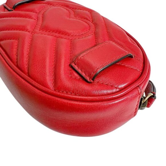 Gucci Body Bag GG Marmont Body Bag Red - Picture 7 of 15